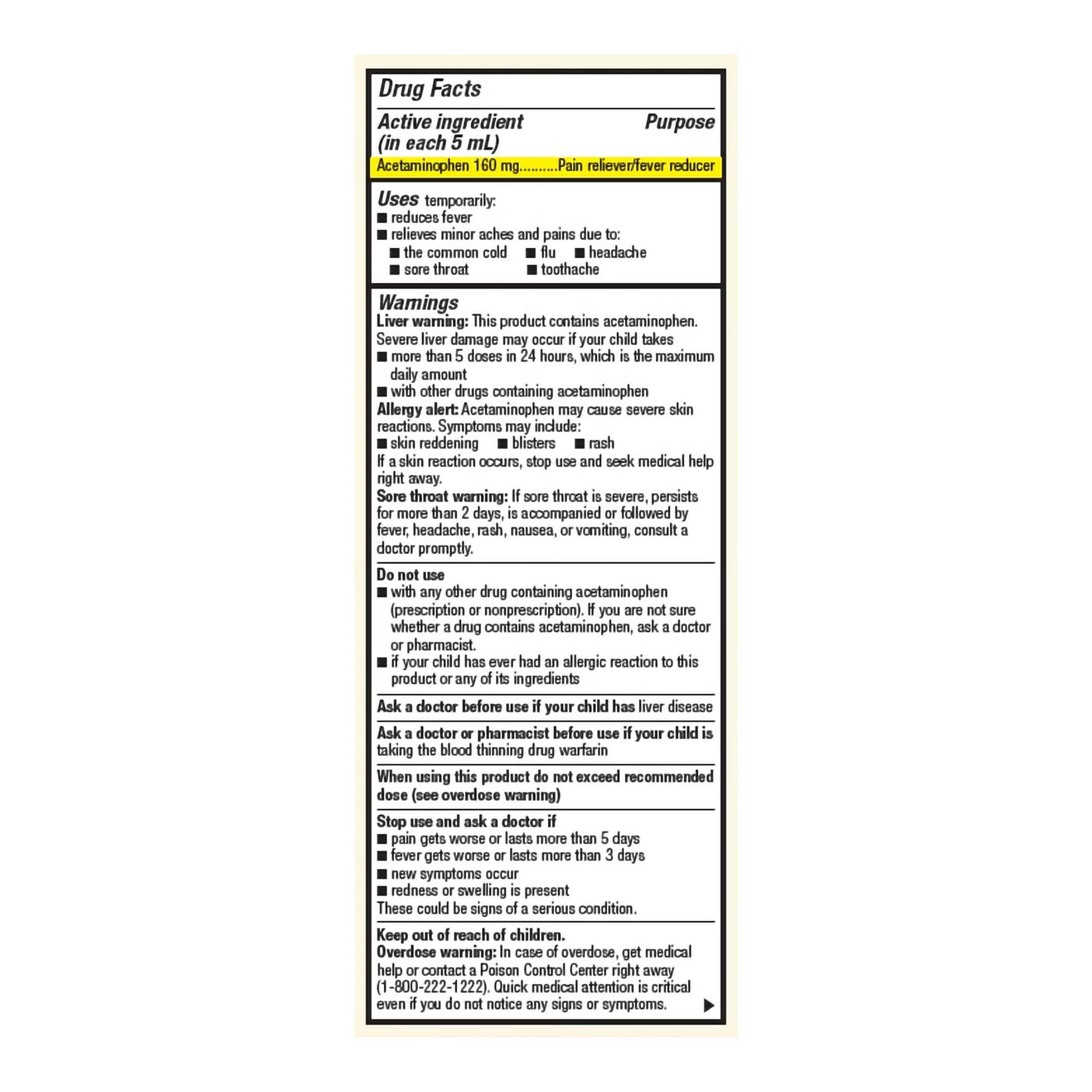 Foster & Thrive™ Acetaminophen Children's Pain Relief, Grape Flavor