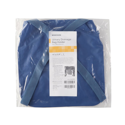 McKesson Urinary Bag Drainage Holder, Adjustable Straps, Dark Blue
