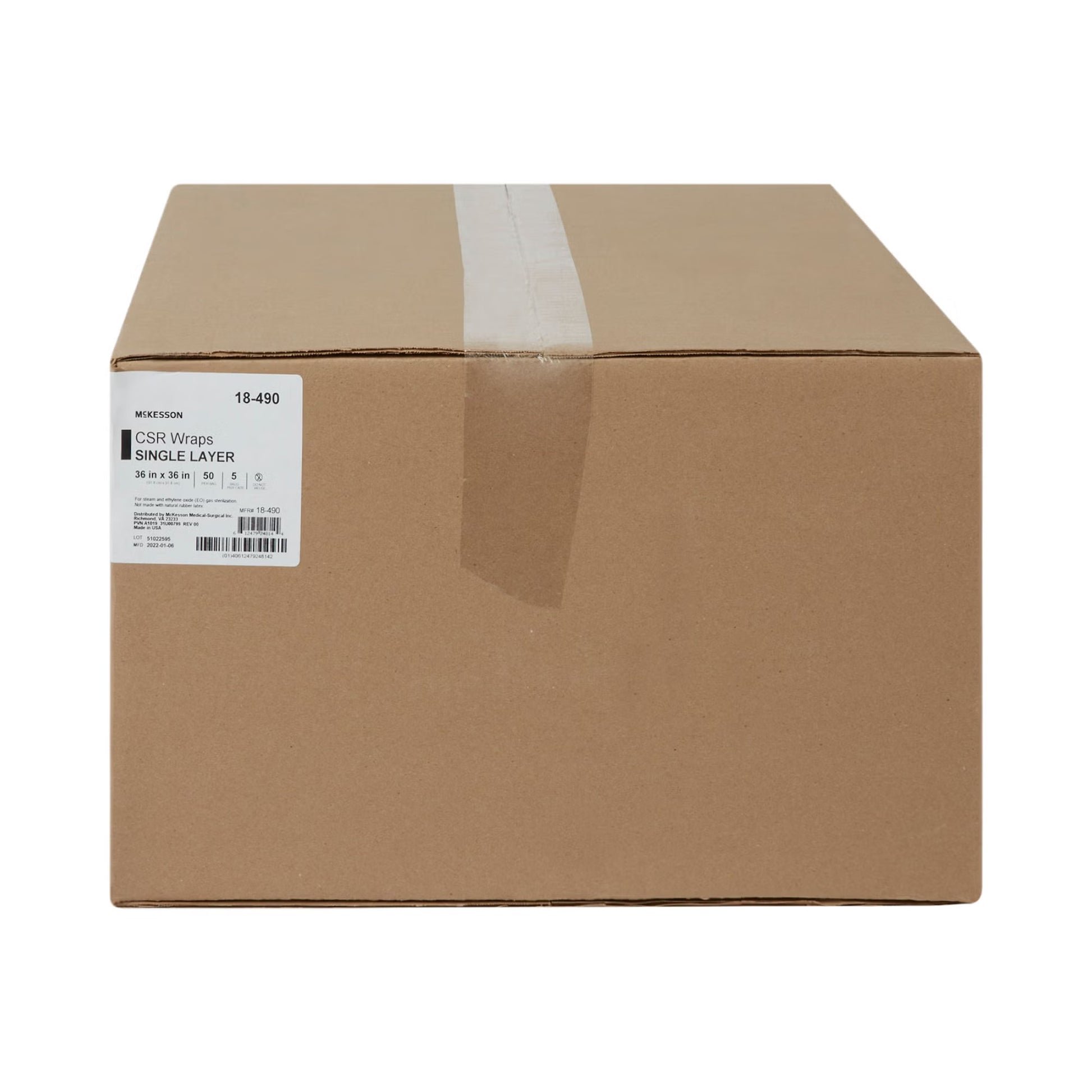 McKesson Single Layer Sterilization Wrap, 36 x 36 Inch