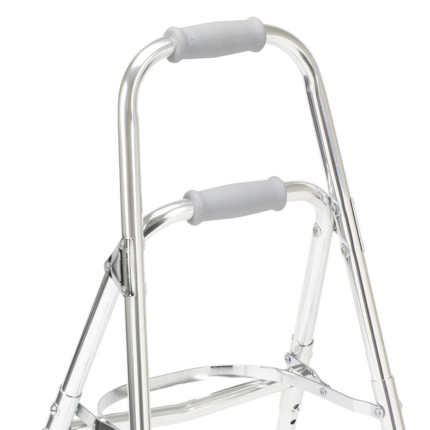 drive™ Hemi Aluminum Side Step Folding Walker, 29.5 – 37 Inch Height
