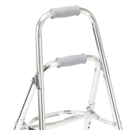 drive™ Hemi Aluminum Side Step Folding Walker, 29.5 – 37 Inch Height