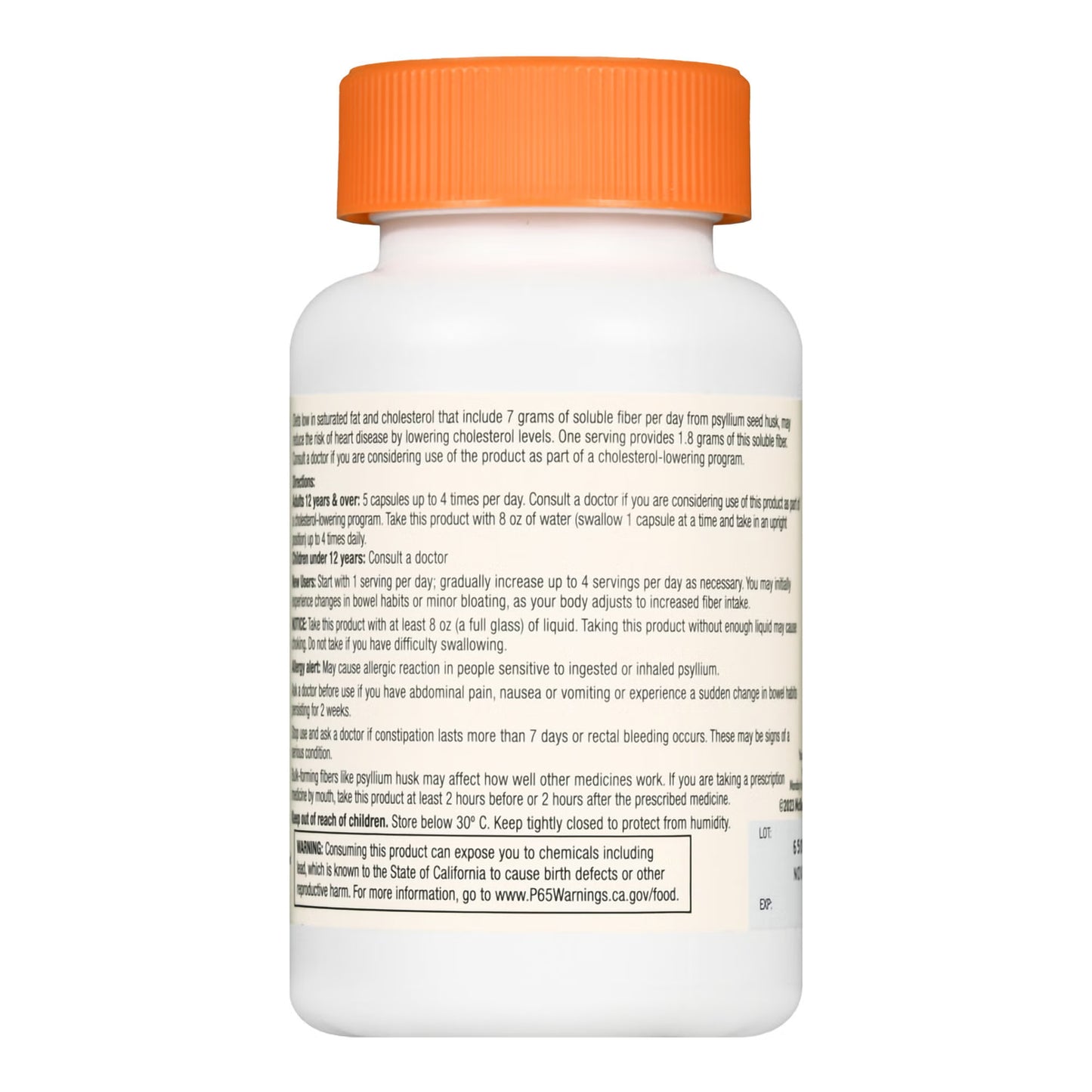 Foster & Thrive™ Fiber Supplement Psyllium Husk Capsules