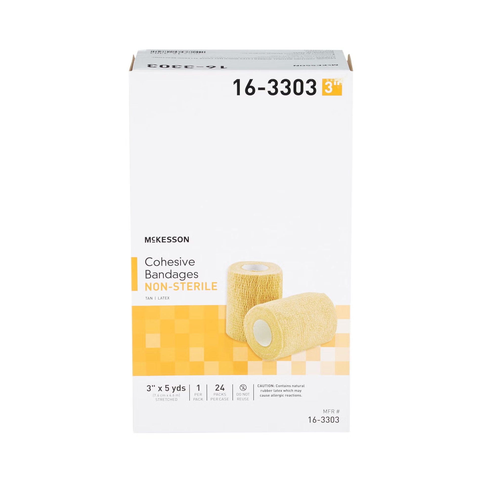 McKesson Self-adherent Closure Cohesive Bandage, 3 Inch x 5 Yard