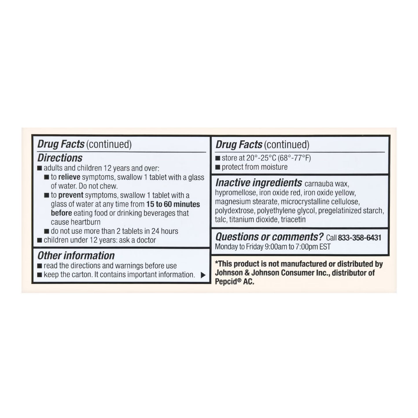 Foster & Thrive™ Original Strength Acid Reducer Famotidine Tablets 10 mg