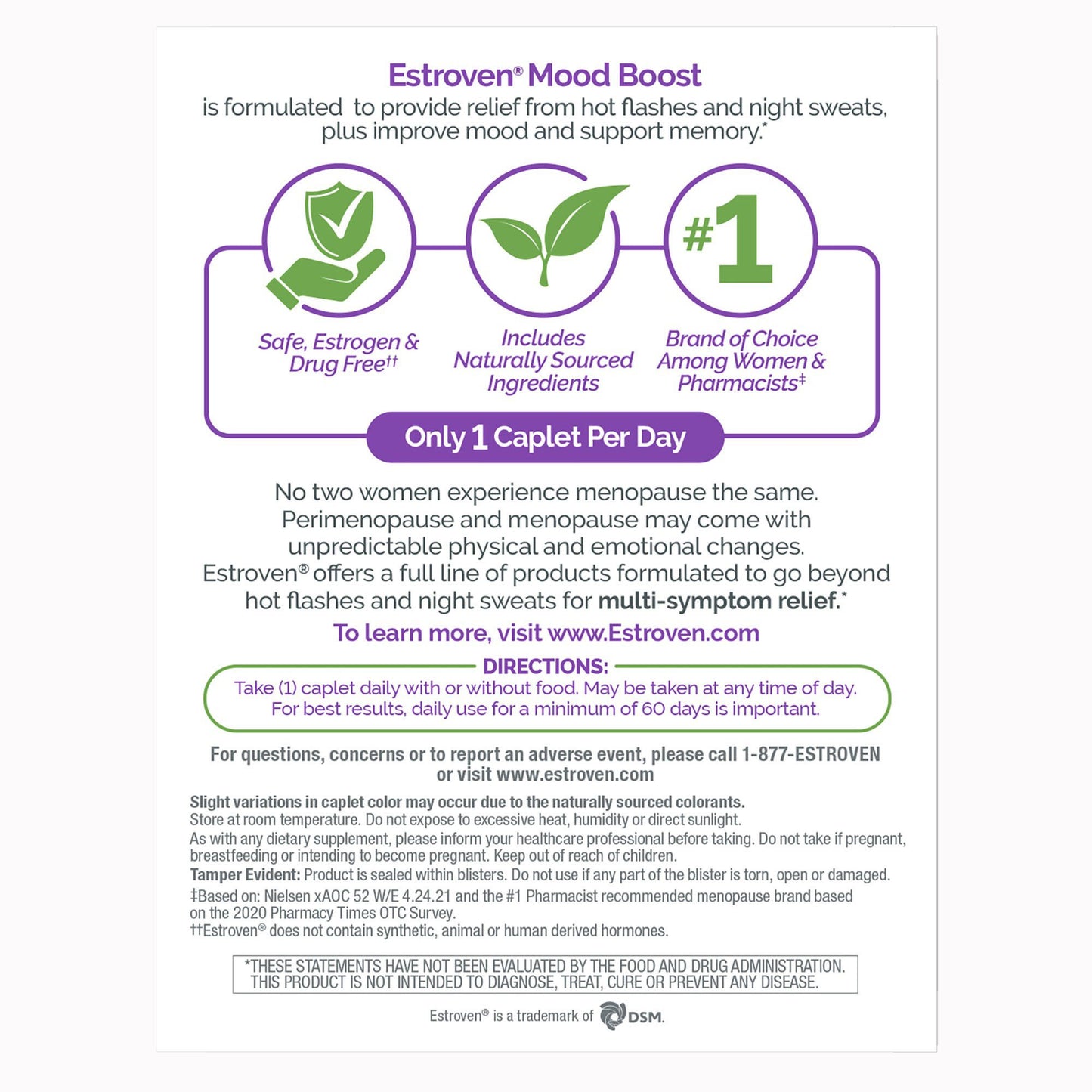Estroven® Once Daily Menopause Relief Mood Boost Caplets