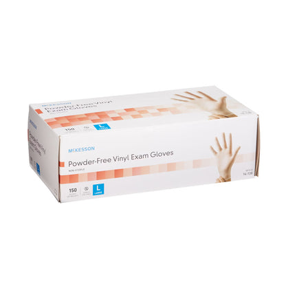 McKesson Vinyl Exam Glove, Large, Clear