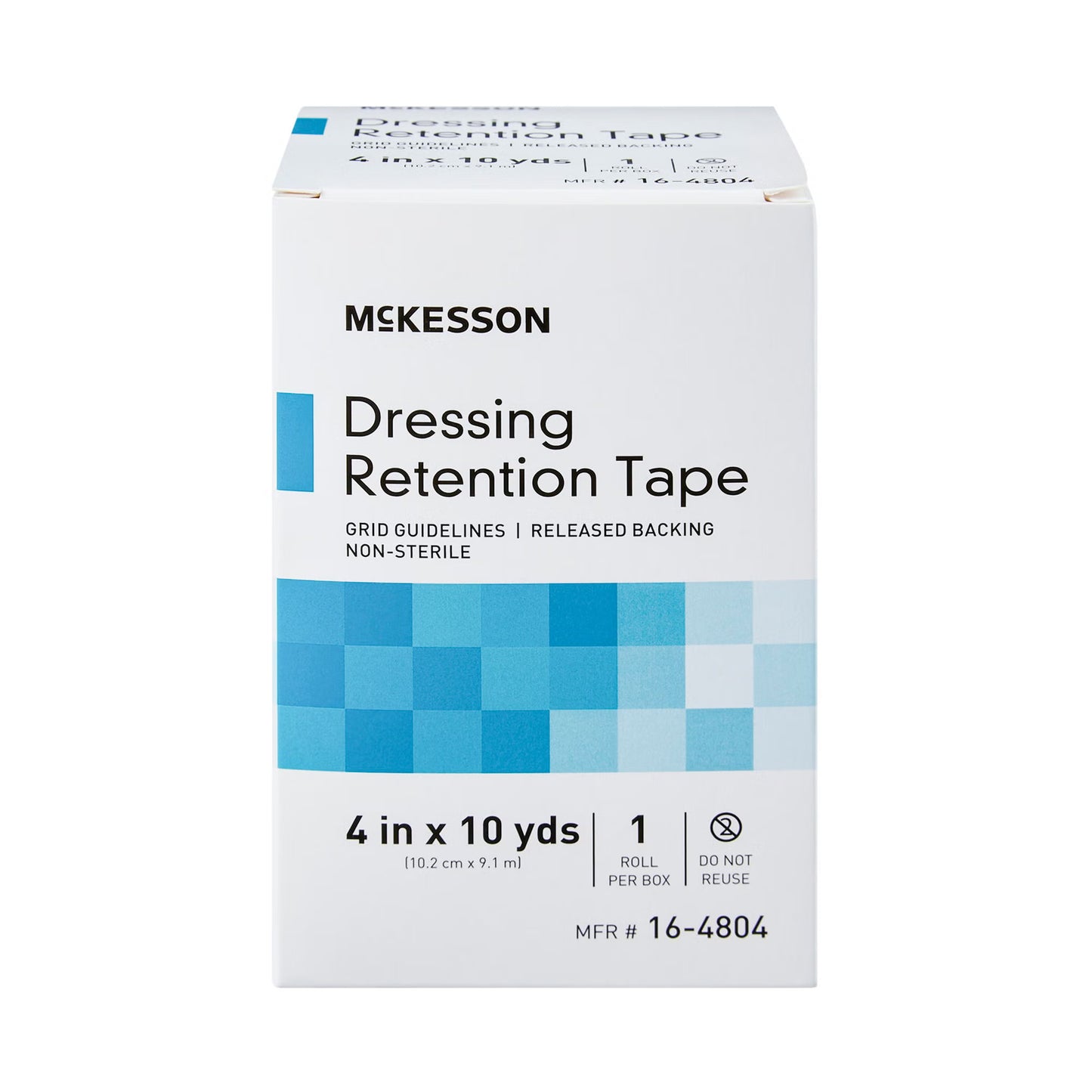 McKesson Nonwoven Fabric Dressing Retention Tape, 4 Inch x 10 Yard