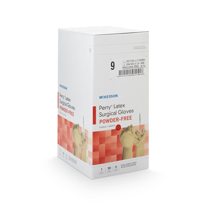 McKesson Perry® Performance Plus Surgical Glove, Size 9, Cream