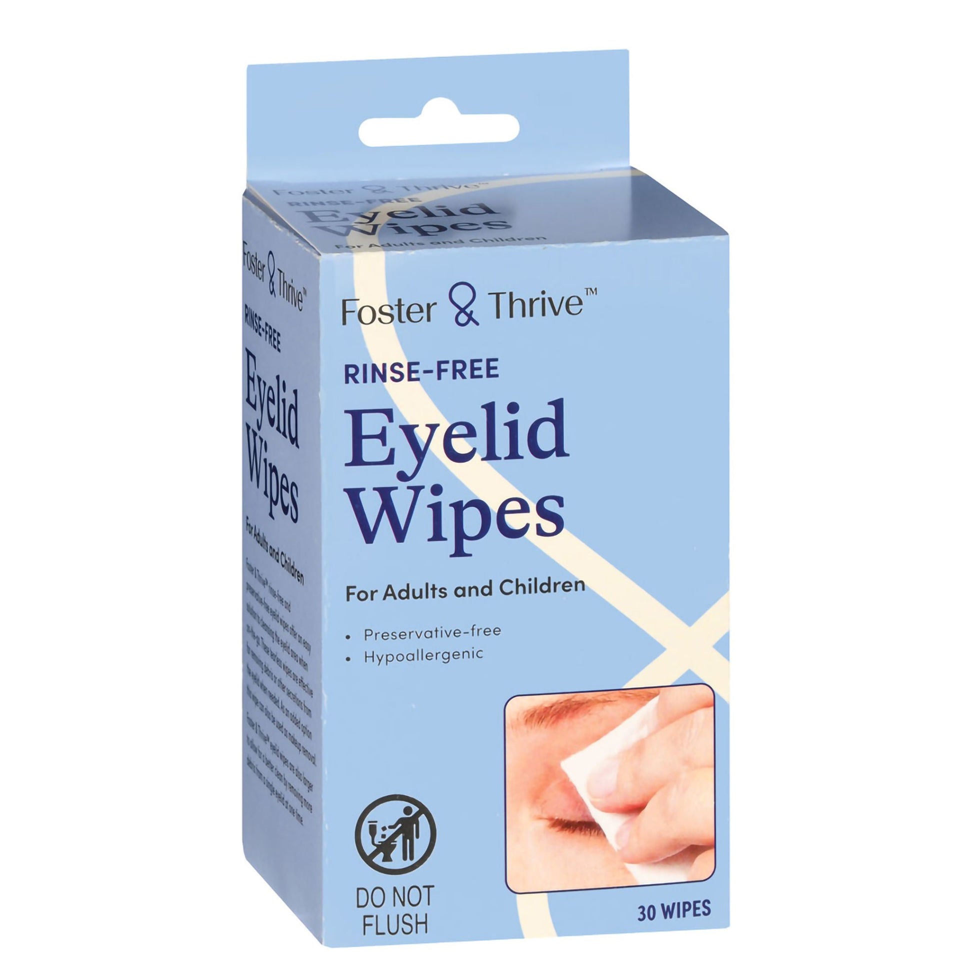 Foster & Thrive™ Rinse-Free Eyelid Wipes