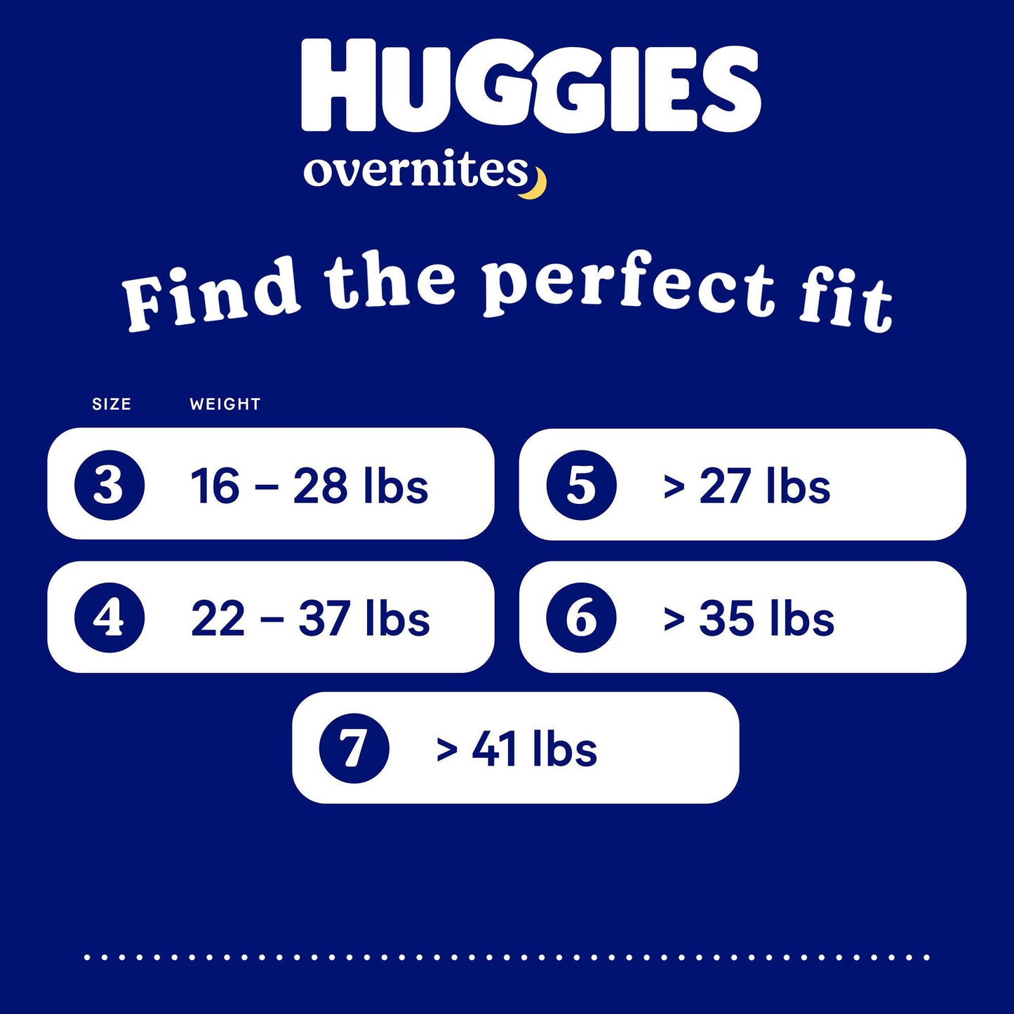Huggies® OverNites Diaper, Size 7