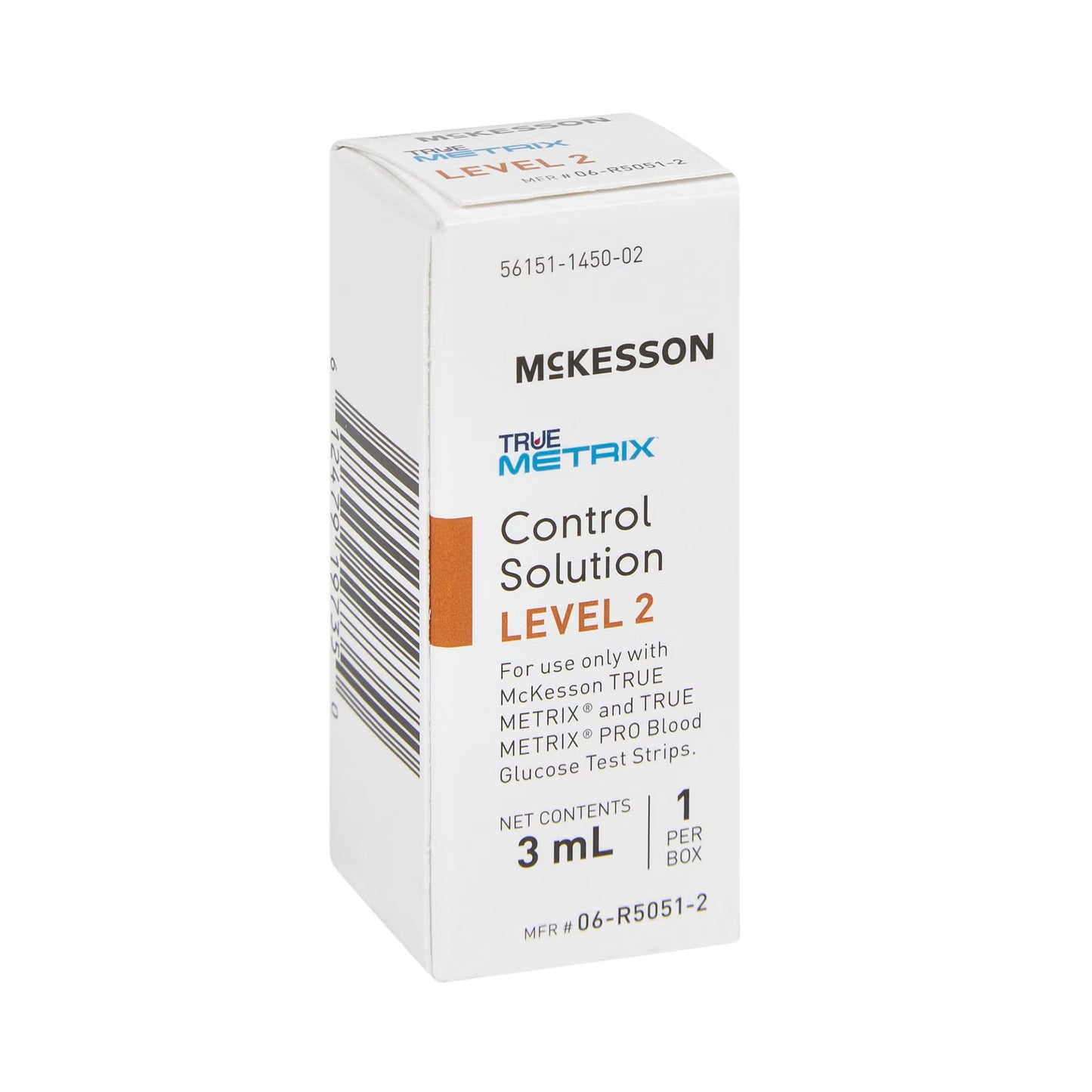 McKesson True Metrix Blood Glucose Testing, Control Solution, 3 mL, Level 2