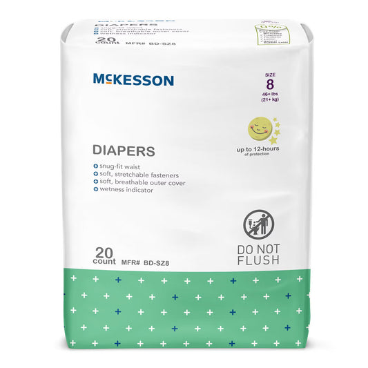 McKesson Youth Diaper / Incontinence Brief for Children weighing 46 lbs. or more