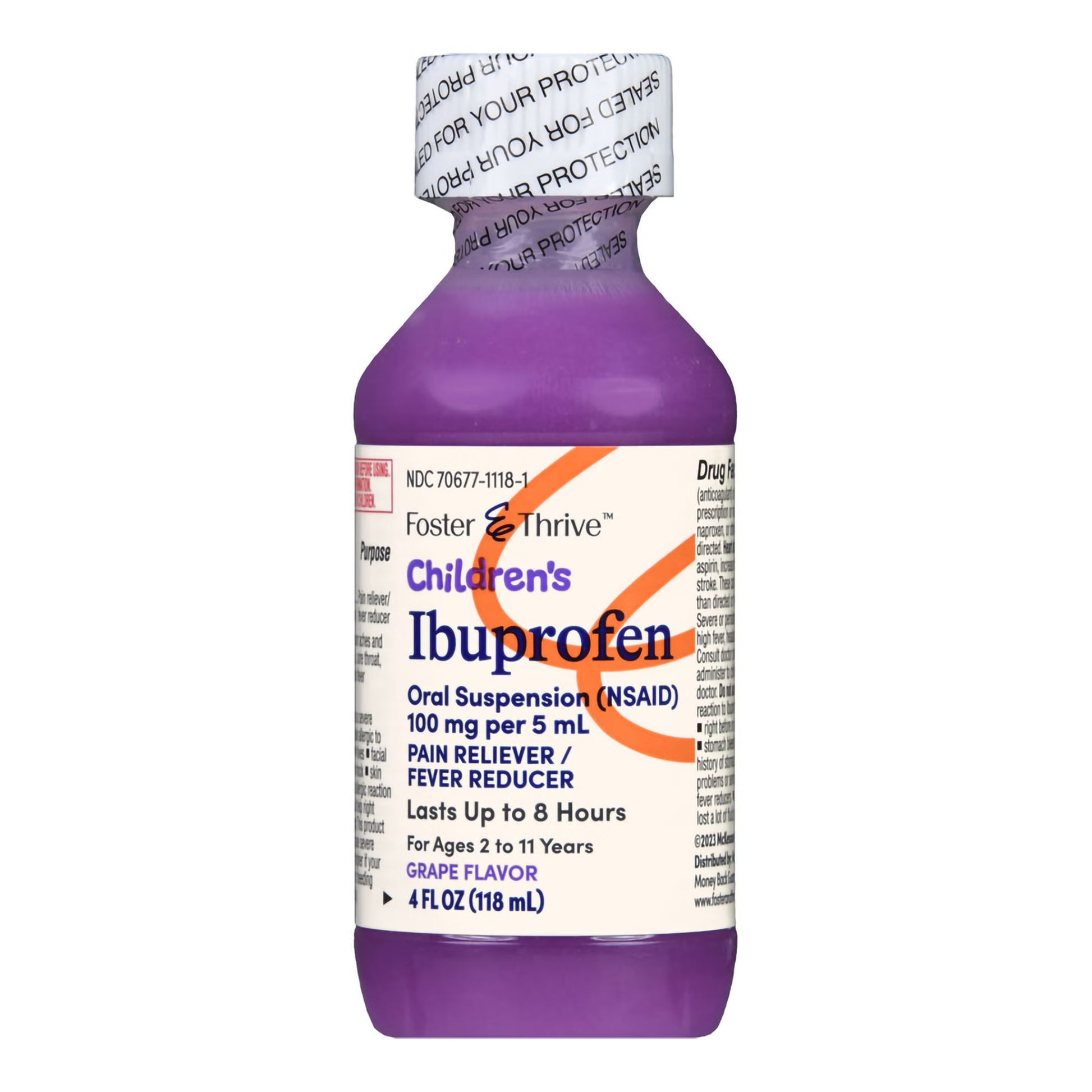 Foster & Thrive™ Children's Ibuprofen Oral Suspension Grape