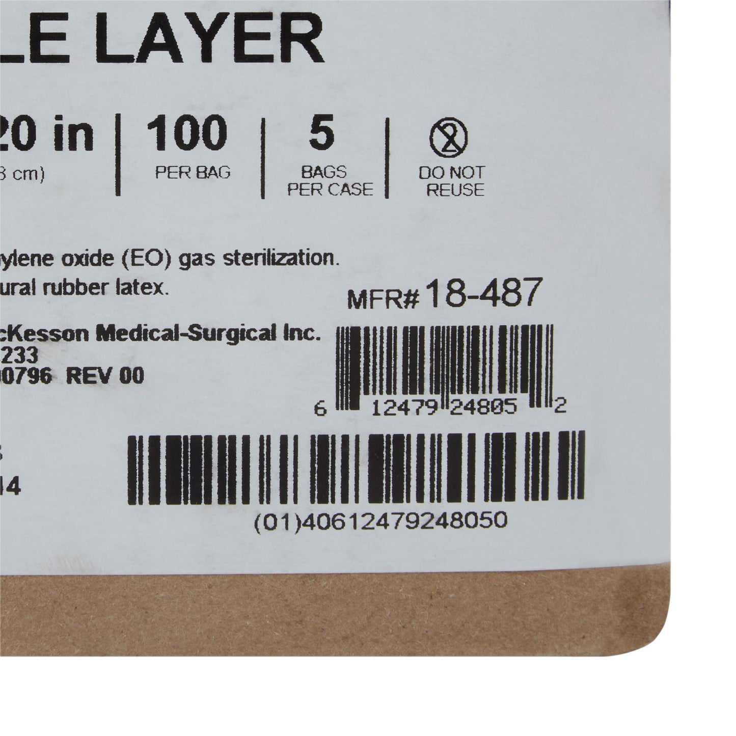 McKesson Single Layer Sterilization Wrap, 20 x 20 Inch
