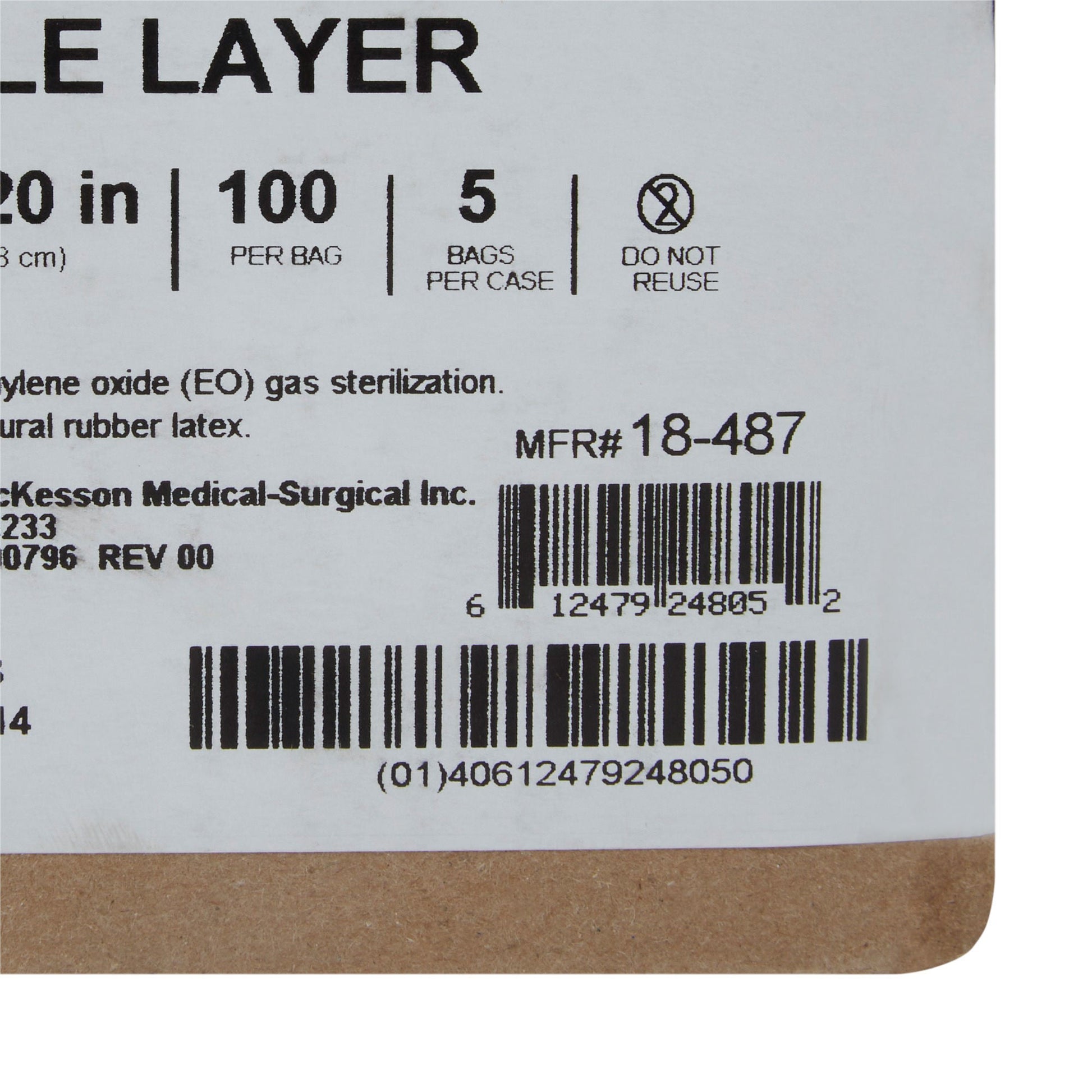 McKesson Single Layer Sterilization Wrap, 20 x 20 Inch