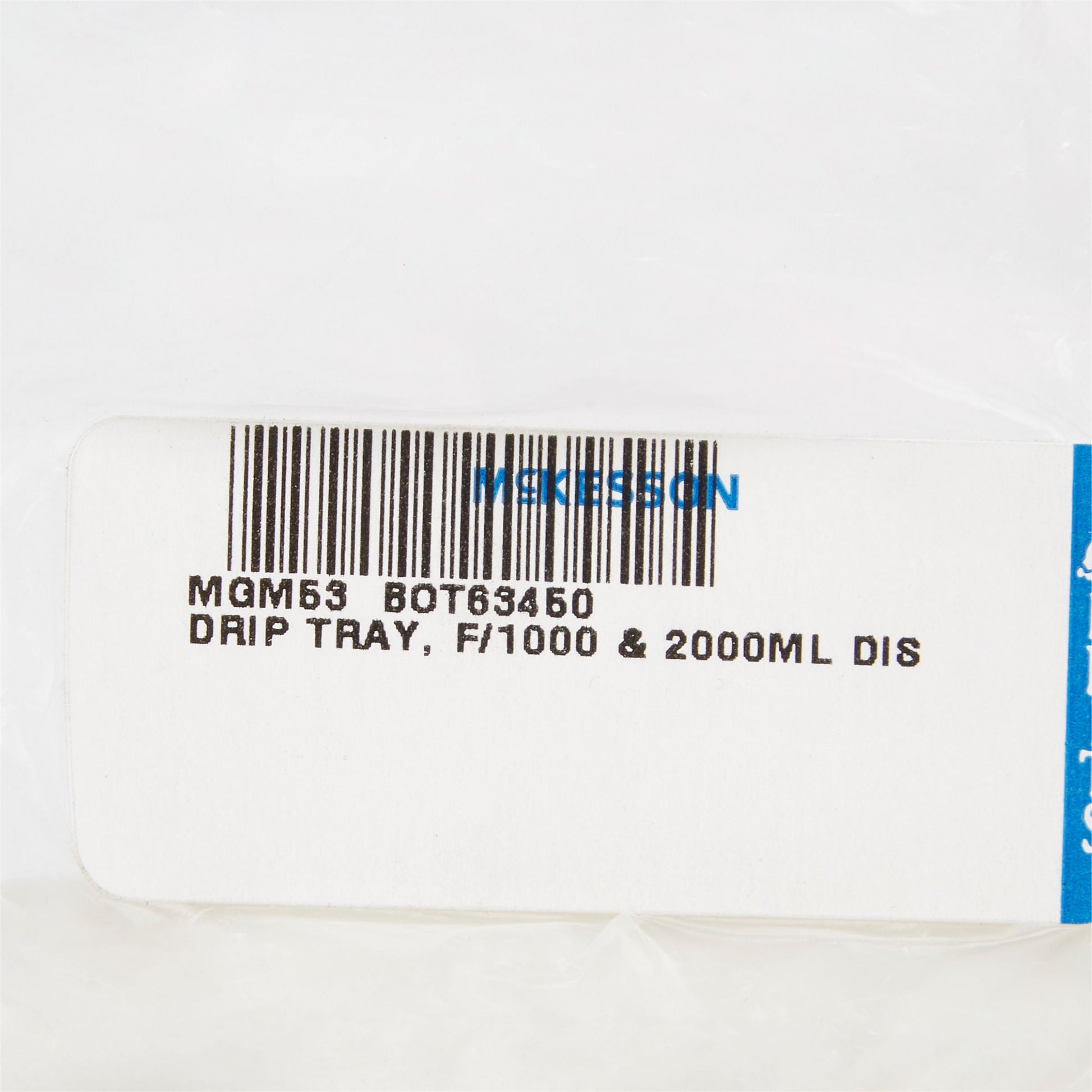 McKesson Dispenser Drip Tray for 1000 and 2000 mL Dispensers