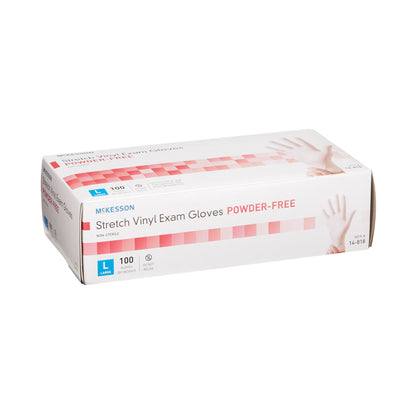 McKesson Stretch Vinyl Exam Glove, Large, Ivory