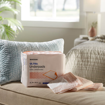 McKesson Ultra Heavy Absorbency Underpad, 30 x 30 Inch