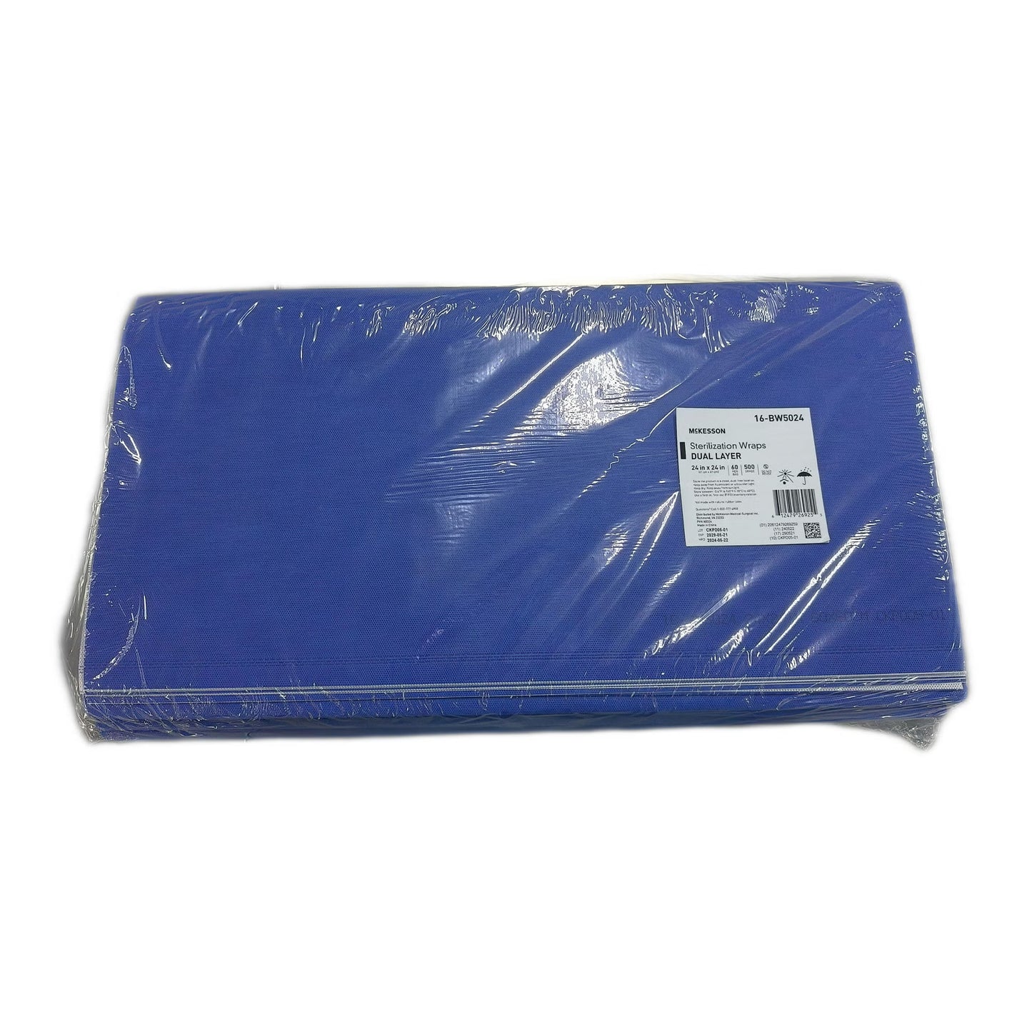 McKesson Sterilization Wrap, 24 x 24 Inch, Grade 500
