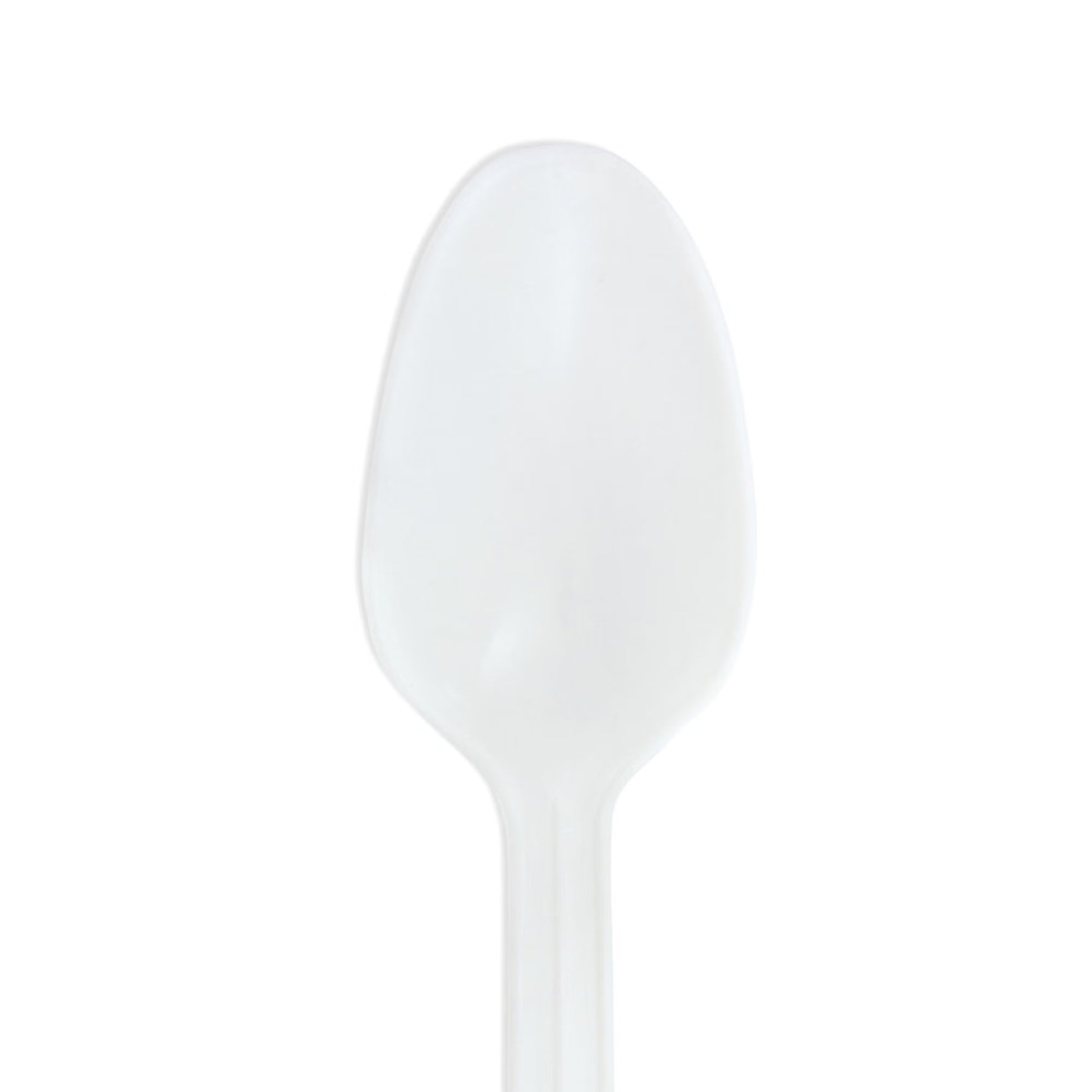McKesson White Polypropylene Spoon