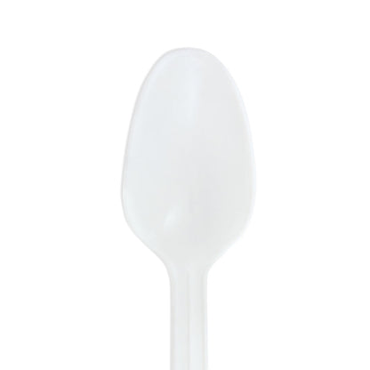 McKesson White Polypropylene Spoon