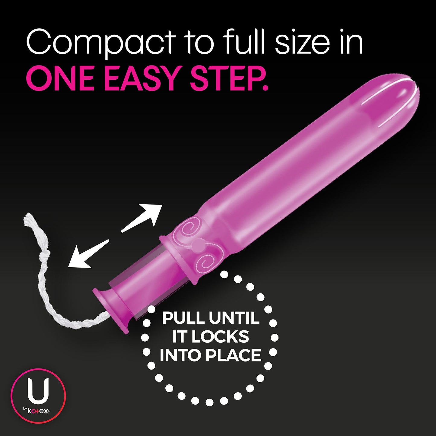U By Kotex® Click® Compact Tampons Super Plus Unscented