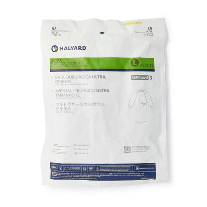 Halyard Ultra Nonreinforced Surgical Gown with Towel, Large