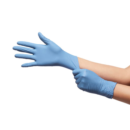 McKesson Confiderm® 2.8C Nitrile Exam Gloves, Extra Large, Ocean Blue