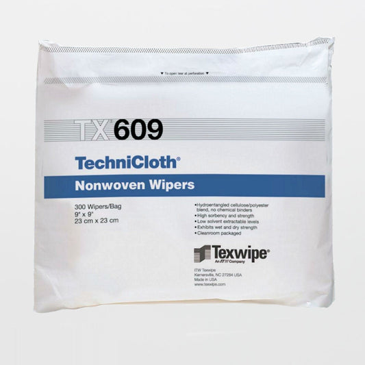 Cleanroom Wipe TechniCloth® 300 Count Bag 9 X 9 Inch NonSterile Disposable
