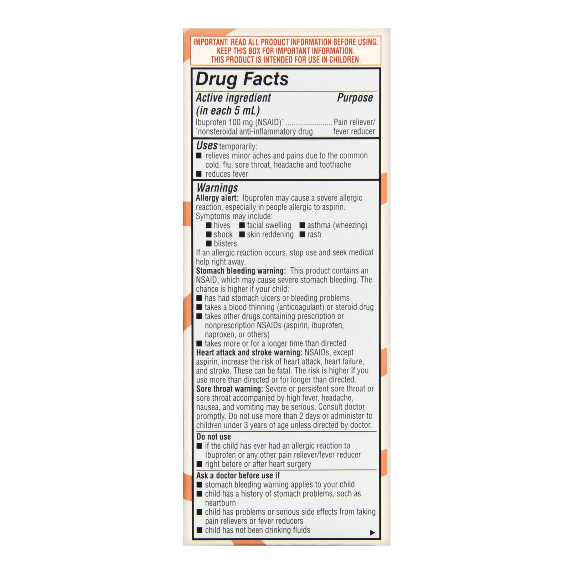 Foster & Thrive™ Children's Ibuprofen Oral Suspension Original Berry, 4 ounces