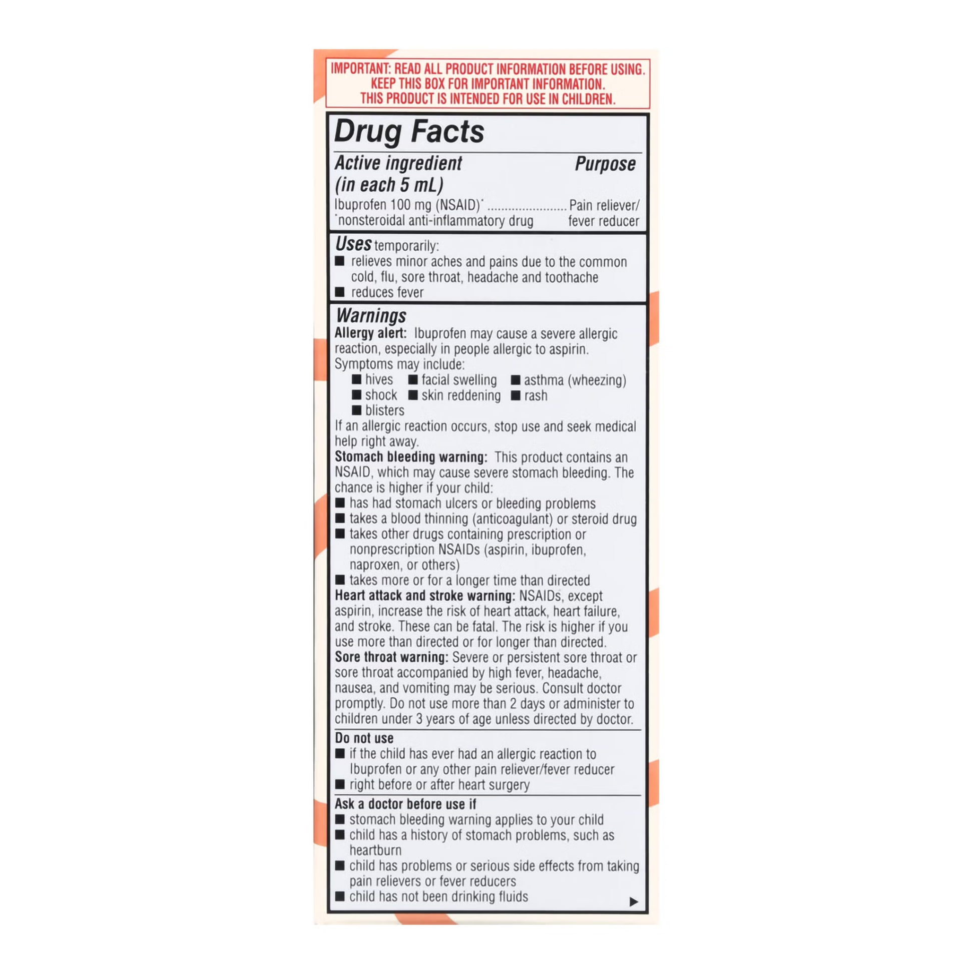 Foster & Thrive™ Children's Ibuprofen Oral Suspension Grape