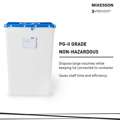 McKesson Prevent® Pharmaceutical Waste Container, 18 Gallon Capacity