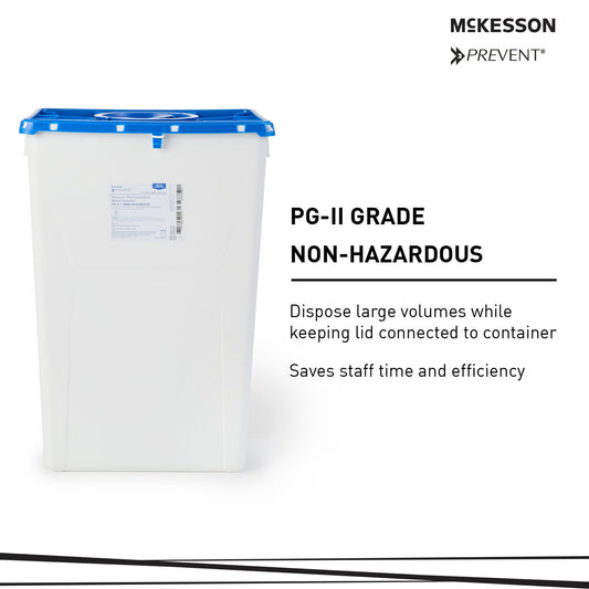 McKesson Prevent® Pharmaceutical Waste Container, 18 Gallon Capacity