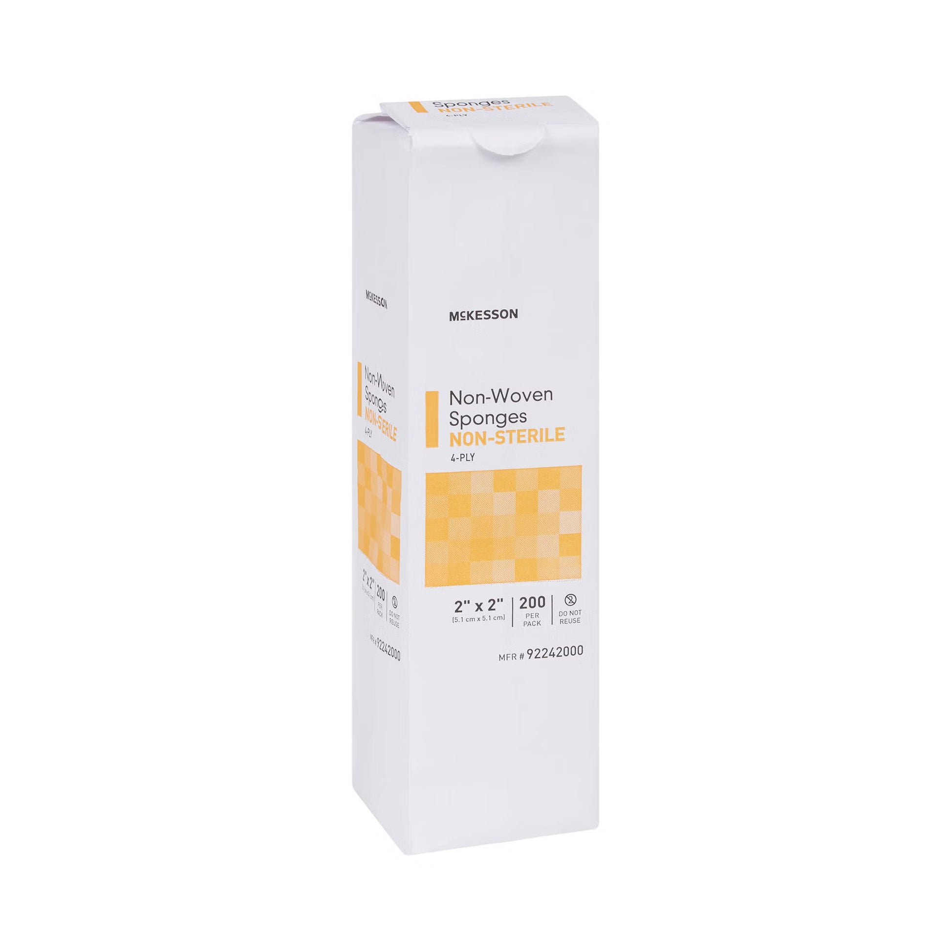 McKesson Nonwoven Sponge, 2 x 2 Inch, Four Ply