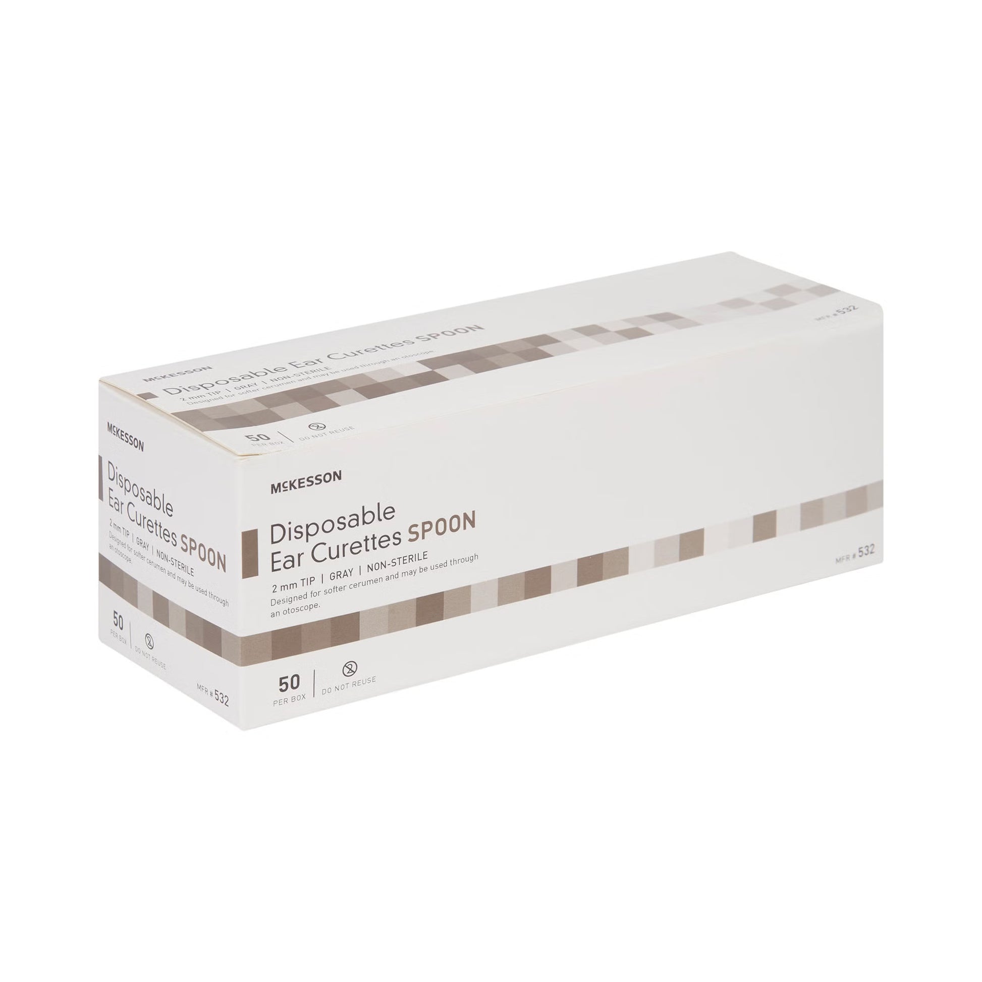 McKesson Ear Curette, 2 mm, Cup Tip