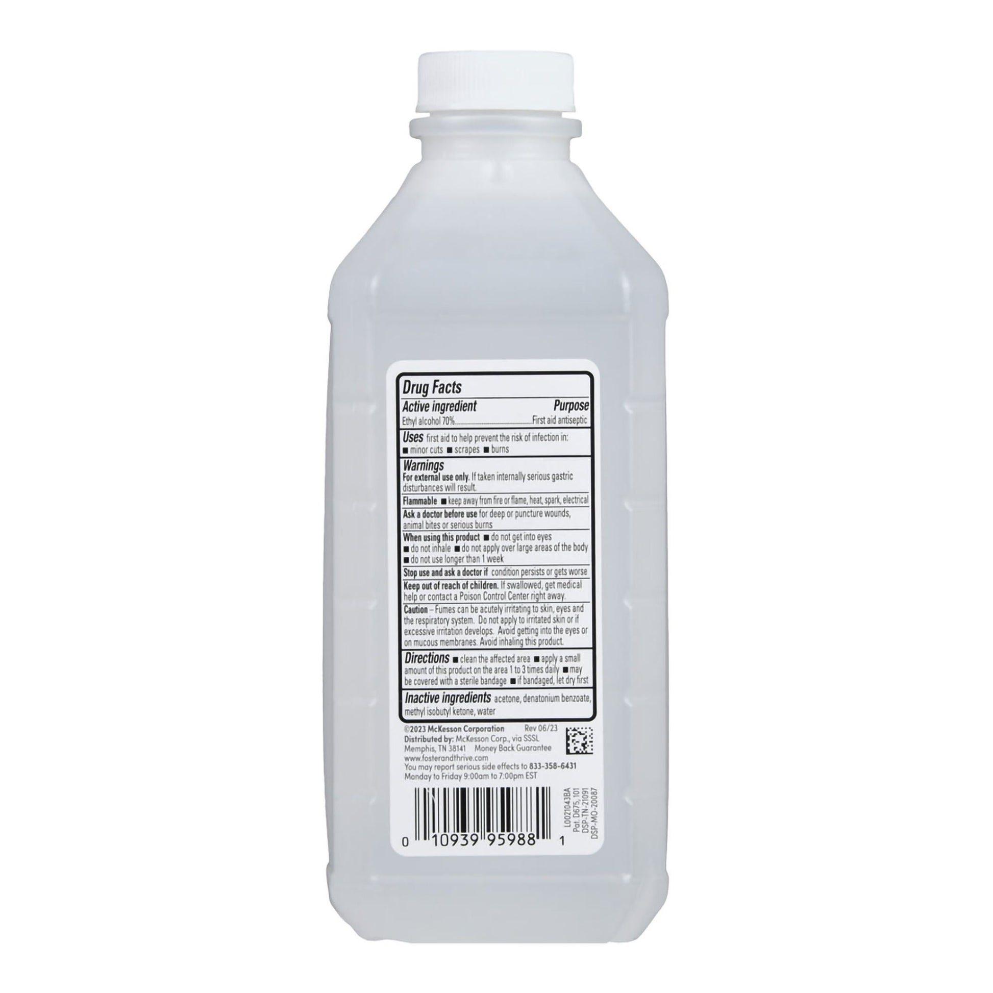 Foster & Thrive™ 70% Ethyl Rubbing Alcohol, 16-ounce Bottle