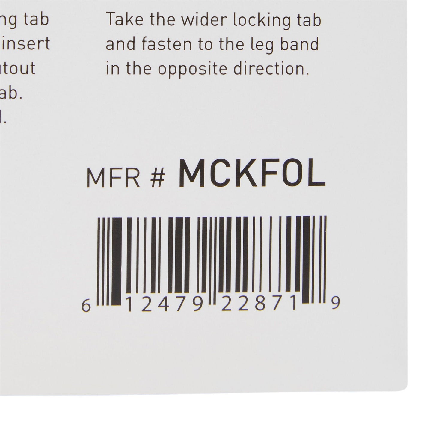 McKesson Foley Catheter Holder Leg Strap With Dual-Locking Tabs, 2 x 24 Inch