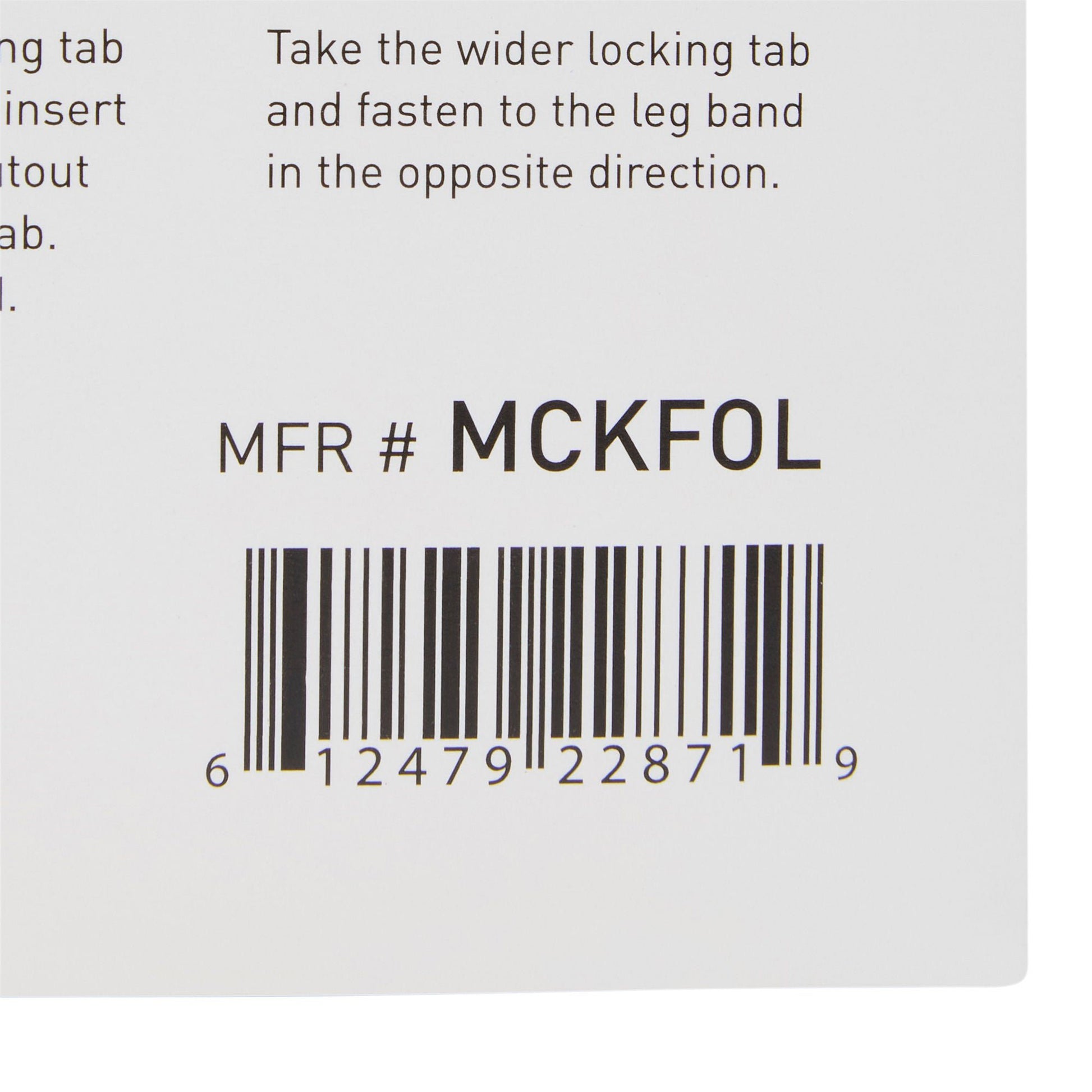 McKesson Foley Catheter Holder Leg Strap With Dual-Locking Tabs, 2 x 24 Inch