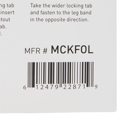 McKesson Foley Catheter Holder Leg Strap With Dual-Locking Tabs, 2 x 24 Inch