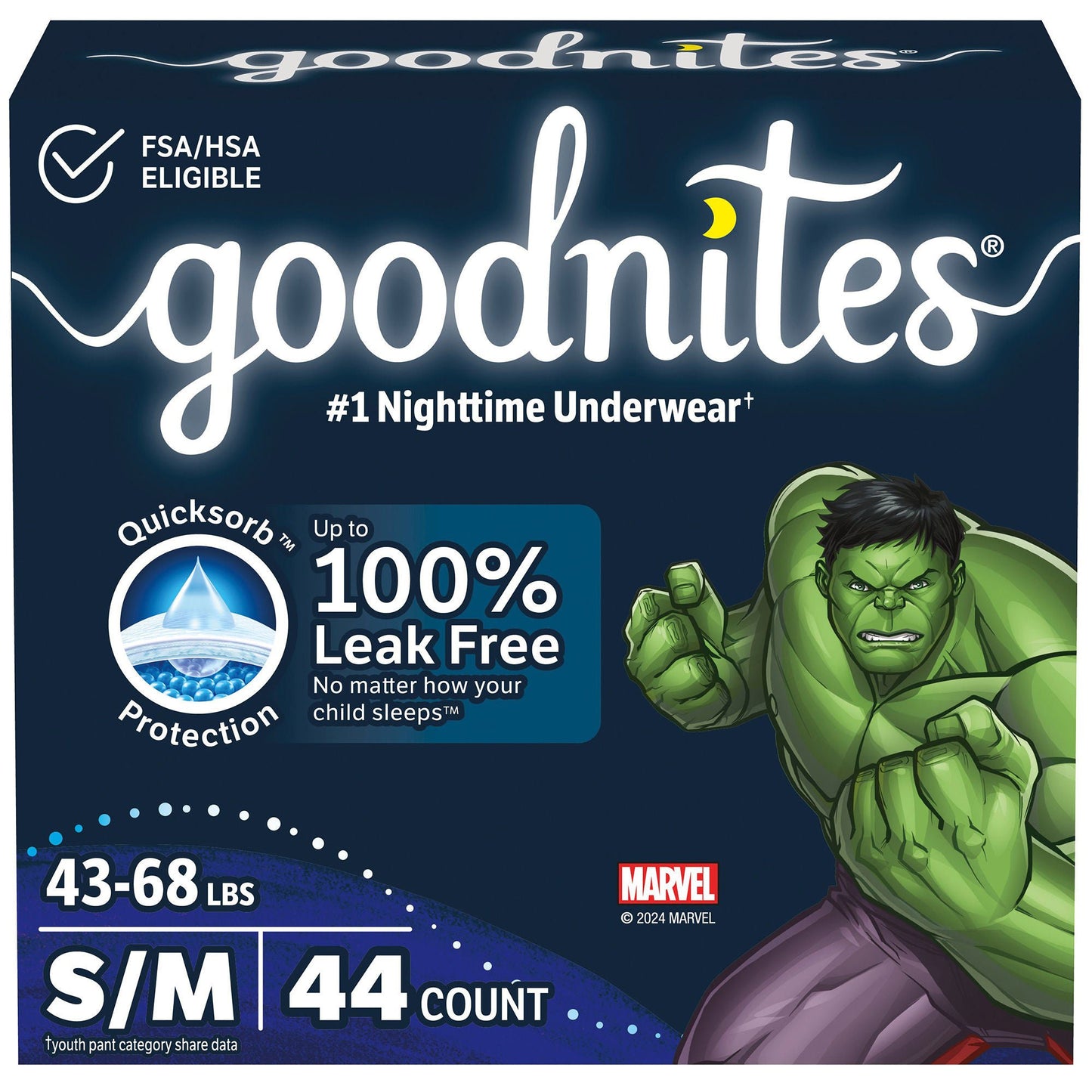 GoodNites® Absorbent Underwear for Boys, Small / Medium