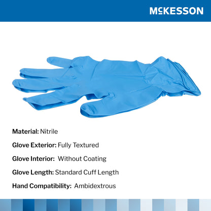McKesson Confiderm® 6.8C Nitrile Exam Glove, Large, Blue