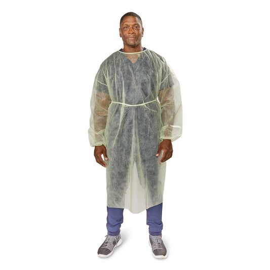 McKesson Nonrated Isolation Gowns, Yellow, Extra Large