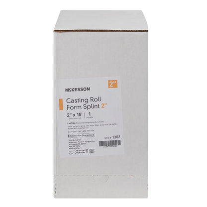 McKesson White Casting Roll Form Splints, 2 Inch x 15 Foot