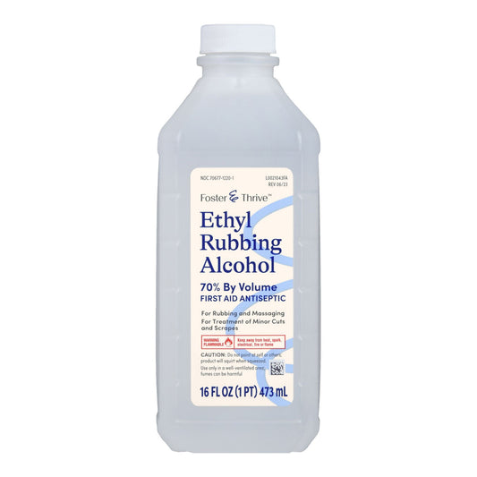 Foster & Thrive™ 70% Ethyl Rubbing Alcohol, 16-ounce Bottle