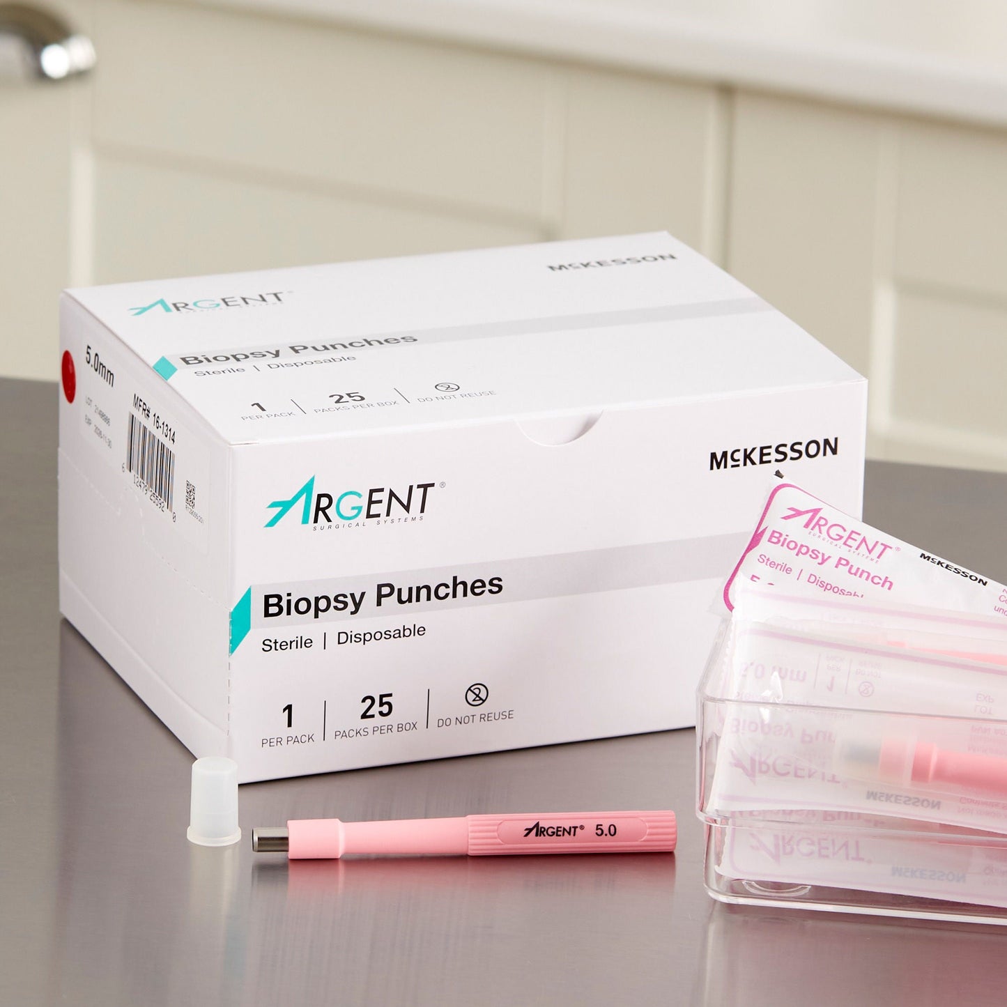 McKesson Argent™ Disposable Biopsy Punches, 5.0 mm
