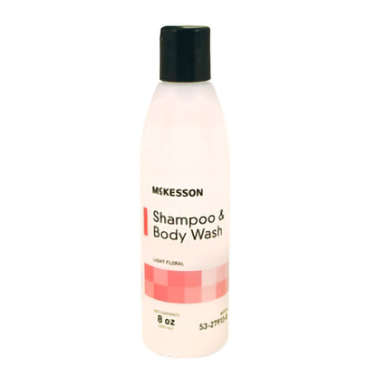 McKesson Rinse-Free Shampoo and Body Wash, 8 oz Bottle