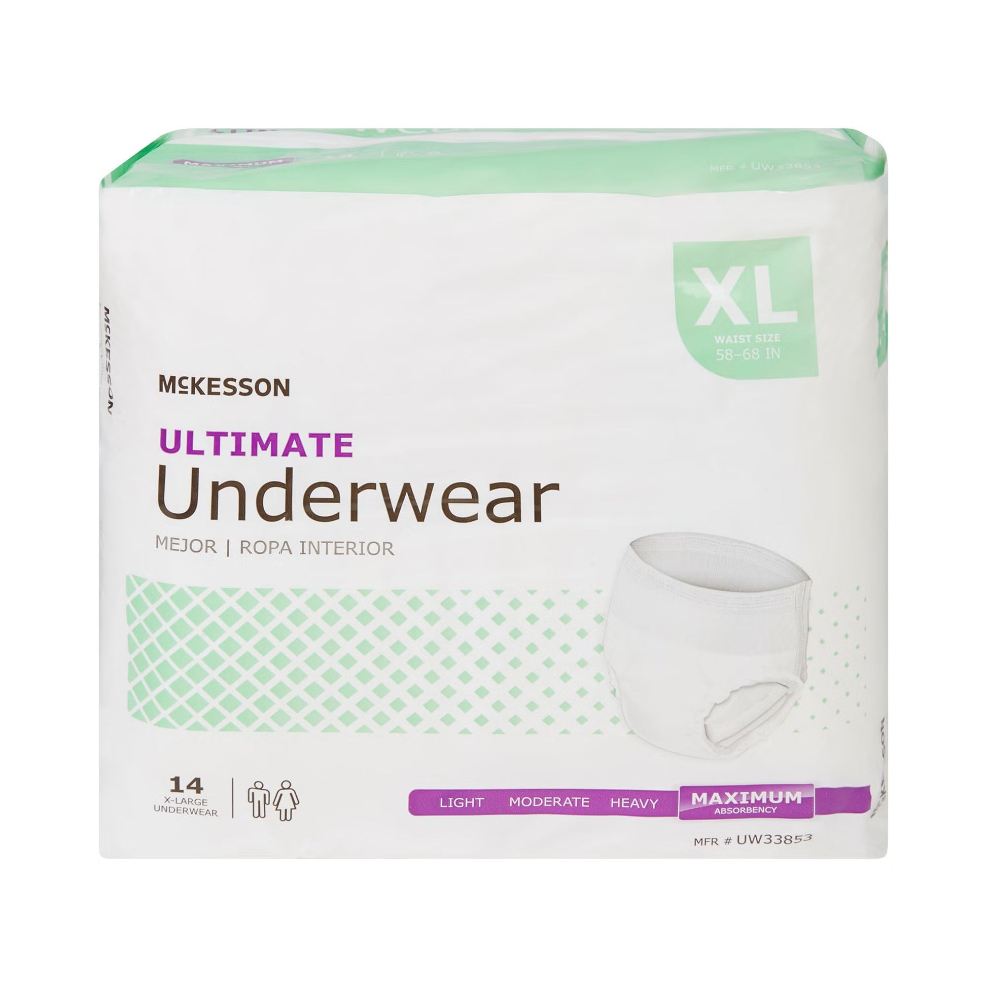 McKesson Ultimate Heavy Absorbency Incontinence Underwear, Extra Large