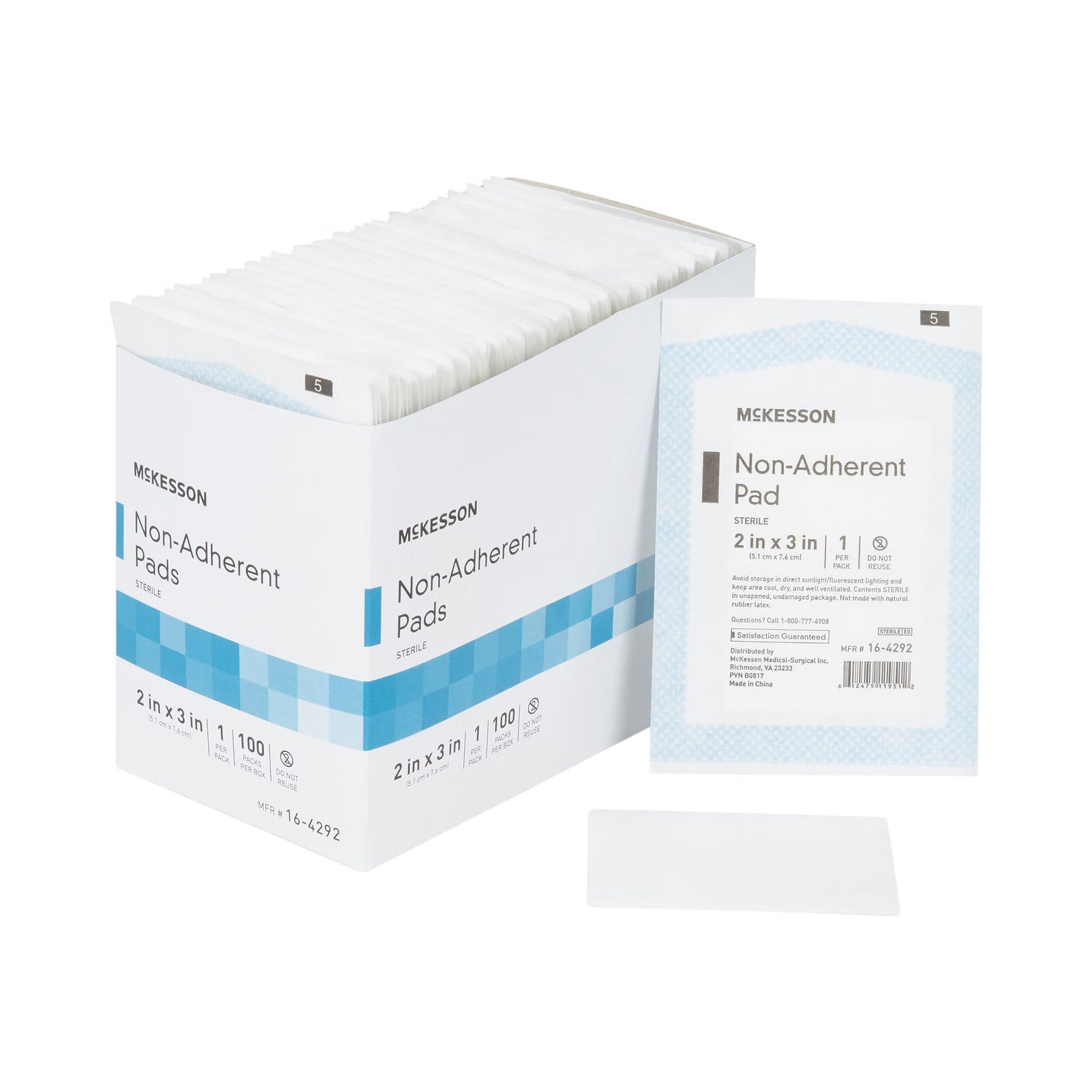 McKesson Nonadherent Dressing, 2 x 3 Inch
