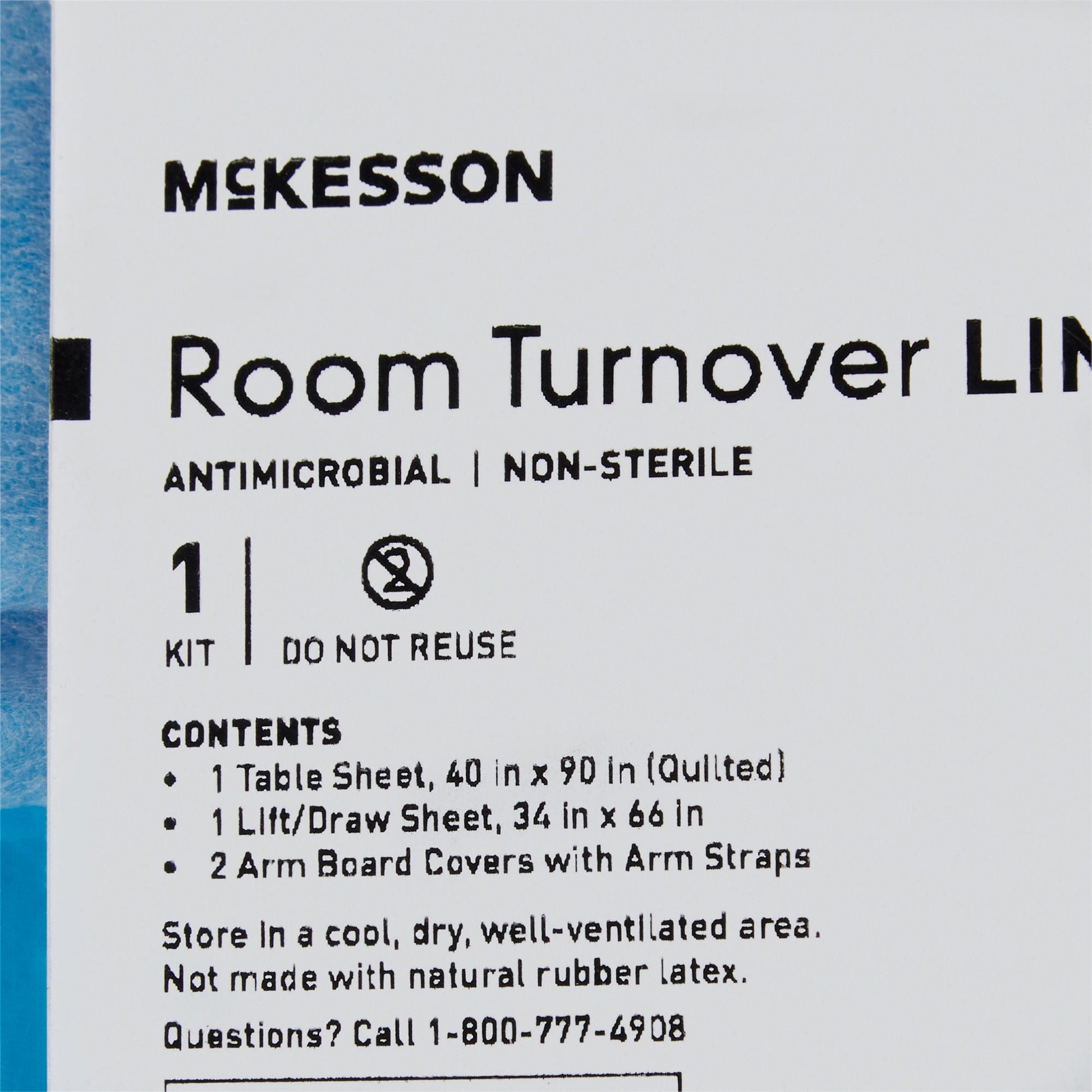 McKesson Room Turnover Kit – Arm Board Covers, Table Sheet and Lift/Draw Sheet