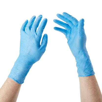 McKesson Confiderm® 6.5CX Nitrile Extended Cuff Length Exam Glove, Medium, Blue